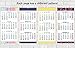 2020 Wall Calendar (Runs from November 2019 through January 2021), 3 month view, 13