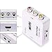 AV to HDMI, GANA 1080P Mini RCA Composite CVBS AV to HDMI Video Audio Converter Adapter Supporting PAL/NTSC with USB Charge Cable for PC Laptop Xbox PS4 PS3 TV STB VHS VCR Camera DVD