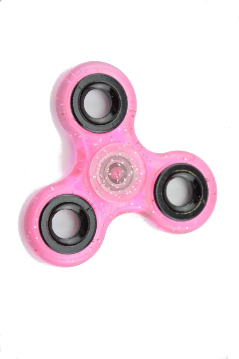 HENGSONG Fidget Toys Hand Spinner Finger Toy for Children and Adult Toy Gifts (Pink with Glitter)