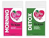 Lyfe Tea 14 Day Teatox Natural Weight Loss (1 Morning Tea and 1 Detox Tea) - Herbal Cleanse Loose Leaf