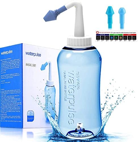 Netnassy Rinse Neti Pot Sinus Rinse Bottle 500 ML, Nose Wash Cleaner Pressure Rinse ...