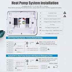 Aowel 2 Heat/ 1 Cool Non-Programmable Thermostat