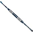 Professional Dental Periosteal Elevator, Stainless Steel with Blue Titanium Coated Tips (Freer)