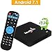 Android 7.1 TV Box, SMALLRT X2 4K HD Smart TV Box Support Wifi Quad Core Media Player for Home Entertainment