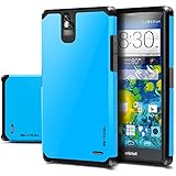 ZTE Grand X Max Z787 / Grand X Max+ Z987 Case, Evocel® Dual Layer Armor Protector Case For ZTE Grand X Max Z787 / Grand X Max+ Z987 (Cricket) - Retail Packaging, Brilliant Blue