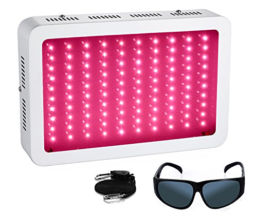 300W LED Grow Lights – Full Spectrum for Indoor Plants Veg and Flower – Bonus Protective Glasses & Adjustable Rope Hanger
