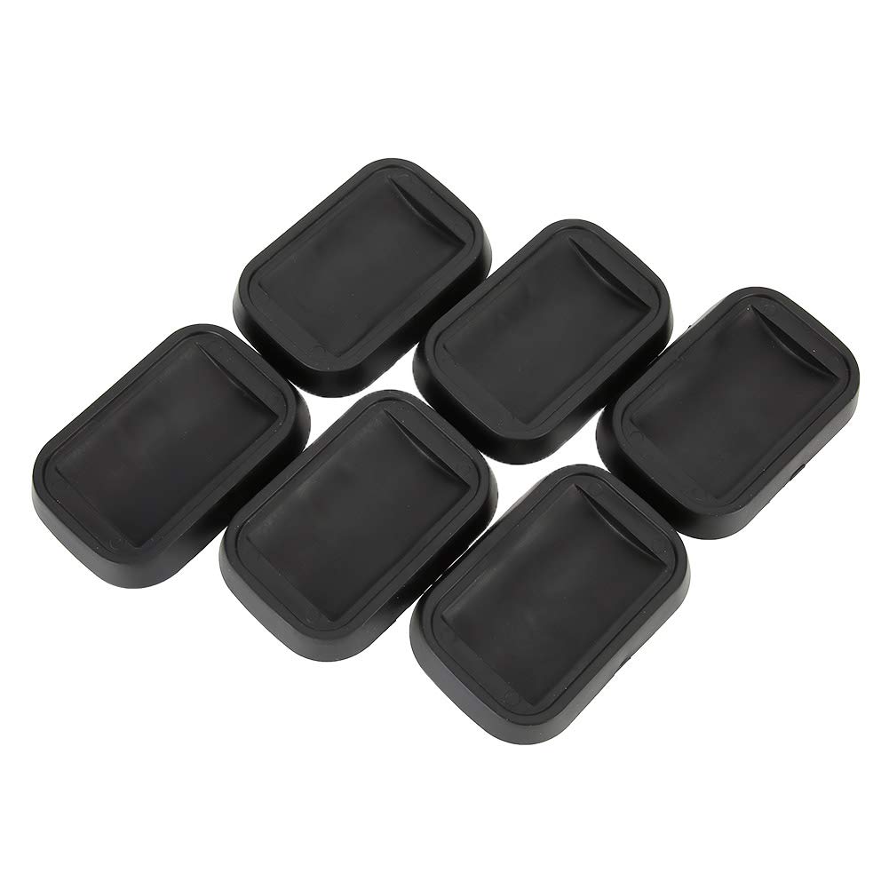 6pcs/Set Caster Cup, an-ti-Sliding Rubber Wheel Caster Coasters Cups for Sofas Beds Chairs Furniture Floors Supplies