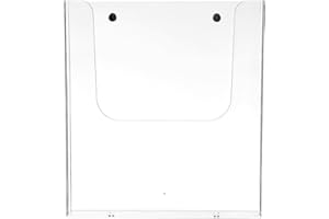 HOMSFOU Acrylic Wall-mounted Magazine Holder with Modern Design for Organizing File Folders and Magazines