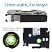 5 Pack Laminated Tapes Black on White Compatible for Brother P-touch Label Makers Tz Tape TZ231 TZe231 TZ-231, 0.47