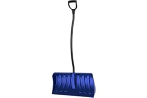 ERA GROUP ERA Premium Plus-Series 28-Inch XL Snow Pusher with Ergonomic Shaft and Anodized Wear Strip and Crack-Resistant Polypropylene Blade