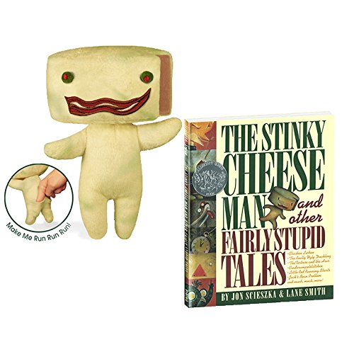 Stinky Cheese Man from The Stinky Cheese Man and Other Fairly Stupid Fairy Tales Book 10 Inch Stuffed Animal & Hardcover Book