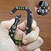 Loowoko Multitool Carabiner Knife Tactical Keychain Clip Hook Survival Gear Tool