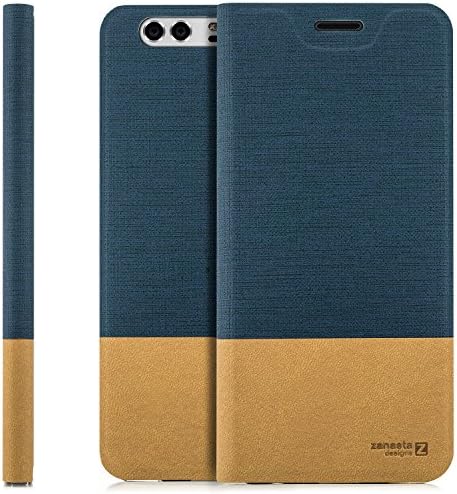 Huawei Y3 2017 (LUA-L21) Case Flip Cover [zanasta Designs] Premium Wallet Case Phone Protector with Card Holder Slots [Slim Profile] Foldable Stand | Blue