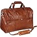 AmeriLeather 18-inch Leather Carry on Weekend Duffel