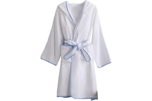 Umeyda Boys Girls Bathrobe Soft Towel Hooded Robe Kids Terry Cloth Cotton Robes, 3-12 Years
