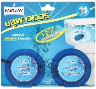 Farcent Blue Power products, toilet brush in a 1.76 oz x 2 pcs