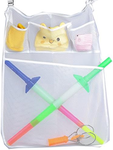 Nursery Diaper Organizer Storage Mesh Bag Bedside Caddy for Baby Crib