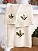 Christmas Holly Leaves Towels- Set of 3