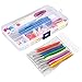 57 Pack Crochet Hooks Set Knitting Needles Kit Ergonomic Soft Rubber Handle Hooks 0.6mm to 6.0mm in US Standard Sizes with Complete Knitting Needle Accessories in Storage Case (CH-16)