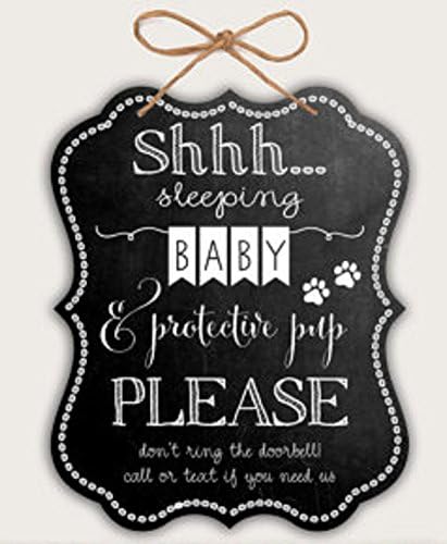 Shhh... Baby Sleeping Sign &amp; Protective Pup