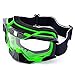 MotorFansClub Motorcycle Motocross MX Dirt Bike Off Road Riding Racing Helmet Goggles(Green)
