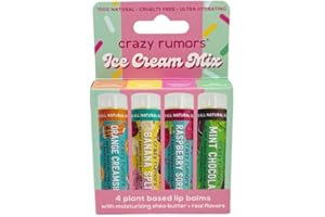 CRAZY RUMORS Ice Cream Mix (Orange Creamsicle, Banana Split, Raspberry Sorbet, Mint Chocolate)