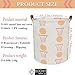 BOOHIT Cotton Fabric Storage Bin,Collapsible Laundry Basket-Waterproof Large Storage baskets,Toy Organizer,Home Decor (basketball)