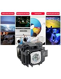 para EPSON ELPLP78 V13H010L78 EH-TW490 EB-X18, EB-X24, EH-TW5100, EH-TW5200 EH-TW570, powerlite 965 RepjectoremetLamp de Molgoc (180 días de garantía)