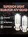 H6M LED Headlight Bulb for Yamaha YFM250 350 450 660 700 Rhino Raptor Banshee Headlamp Blubs