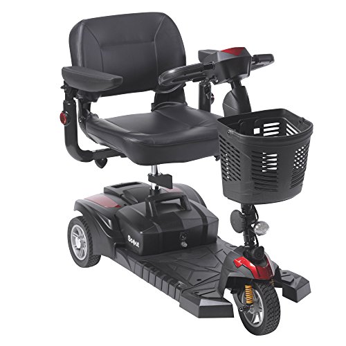 Drive Medical Model-SCOUTDST3 Scout DST 3-Wheel Travel Scooter & FREE OPC™ Wheelchair Medical Utility bag
