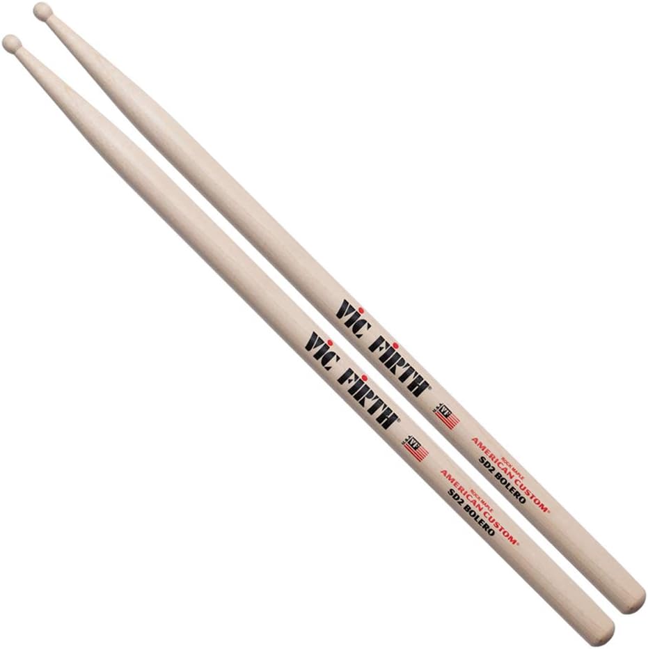 BAQUETA BATERIA - Vic Firth (VF/SD2) American Classic Bolero (400x16 mm.): Amazon.es: Instrumentos musicales