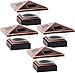 GreenLighting (4 Pack) Siena Solar Post Cap Deck Light for 4x4 Nominal Wood or 4X4 & 5x5 PVC, Vinyl Posts (Bronze)