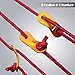 GEERTOP 4 mm Reflective Guylines Tent Cords Ultralight Camp Ropes with Aluminum Adjuster Tensioner for Outdoor Camping Hiking Backpacking Survival Gear Red
