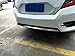 ABS Chrome Rear Tail Bumper Skid Bottom Cover Strip Trim 1 Piece For Honda Civic 10th Gen 4dr Sedan 2016-2018