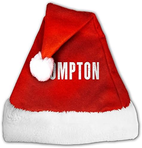 Santa Hat Merry Christmas Hat Velvet Santa Hat Festive Holiday Hat For Adults Kids - Compton