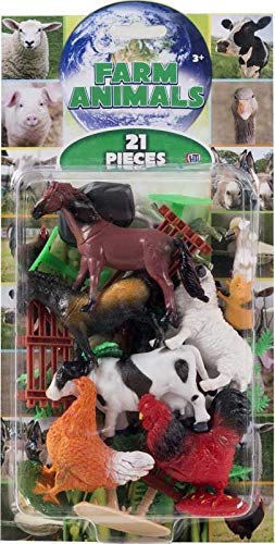 HTI Natural World Farm Animals 21 Pcs