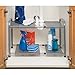 Seville Classics Expandable Under-Sink Shelf with Steel Mesh and Removable Panels