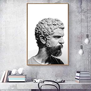 Floating Framed Canvas Wall Art for Living Room, Bedroom Statue Canvas Prints for Home Decoration Ready to Hang - 16x24 inches