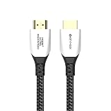 Keymox 8K HDMI Cable 3ft Nylon Braided with LED Indication, 48Gbps Ultra HD High Speed, Support 4K@120Hz & 8K@60Hz, Compatible with PS5, Xbox Series X, Apple TV,Nintendo Switch