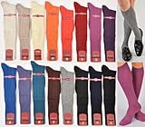 One Pair Marcoliani Men's Over-the-Calf Italian Luxury Cashmere and Silk Socks