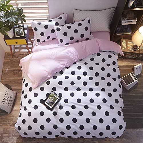 Fansu Duvet Cover Set 3 Piece, Polyester Quilt Bedroom Bedding 2 x Pillowcases 1 x Quilt Case for Single Double King Size Bed Stripe Series