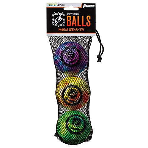 Franklin Sports NHL Street Hockey Balls No Bounce Outdoor Street