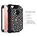 Casetego Compatible with iPhone 6S Plus Case,iPhone 6 Plus Case,Glitter Sparkle Bling Three Layer Heavy Duty Hybrid Sturdy Shockproof Protective Cover Case for Apple iPhone 6 Plus/6S Plus,Shiny Black