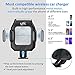 CNSL Wireless Car Charger Mount,Fast Charging Metal Motor Phone Holder with Strong Suction,Compatible with iPhone Xs/XR/8,Samsung S10+/S8