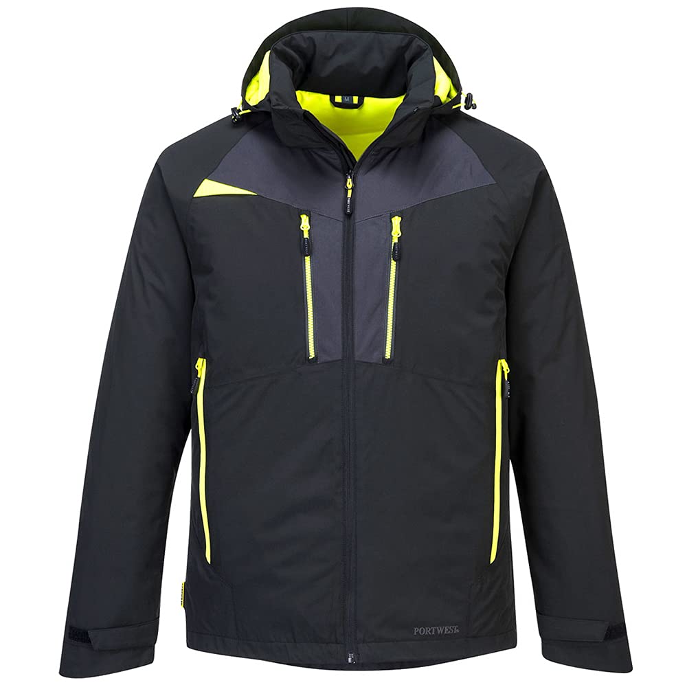 Portwest DX4 Winter Jacket, Size: XXL, Colour: Black, DX460BKRXXL