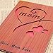 Creawoo Wooden Mothers Day Card for Mom Wife, Best Mom Ever Greeting Cards with Envelope, Happy Mother's Day, Birthday, Holiday Gift Cards from Daughter, Son