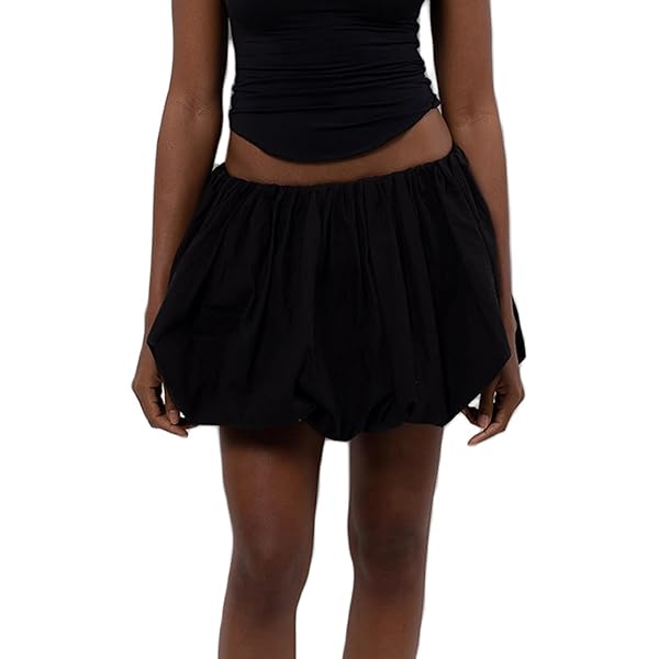 Her lip to ♡ Bubble Cotton Mini Skirt Bubble Cotton Mini Skirt