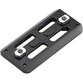 SHINEWEE Arca Dovetail Rail for M-LOK System &ndash; Quick-Release Tripod Mount Adapter | Compatible with Arca-Swiss/RRS Standards | Lightweight Aluminum Hunting Accessory | 2-Slot Interface