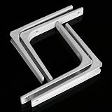 Sayayo Shelf Bracket Corner Brace 150mm x 125mm White 8Pcs EJR150W-8P view 5