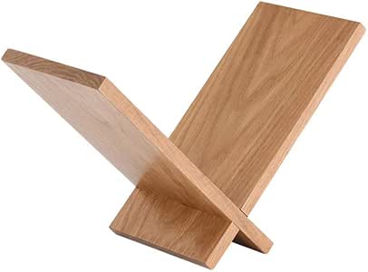 Estantes flotantes de madera maciza, estantes de pared en forma de V